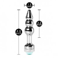Metal Butt Plug with Multi Color Light-up Type IV ( Non Vibrating )